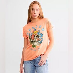 Sullen Angels Open Your Mind T-Shirt Melon Grunge Colorful Roll Up Sleeve Skull